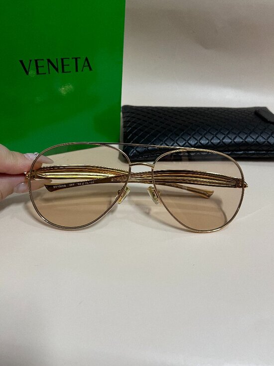 Bottega Veneta Sardine BV1305S Gold Sunglasses main image 8